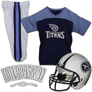 TENNESSEE TITANS YOUTH  NFL Football Uniform Set Helmet, Jersey, Pan…